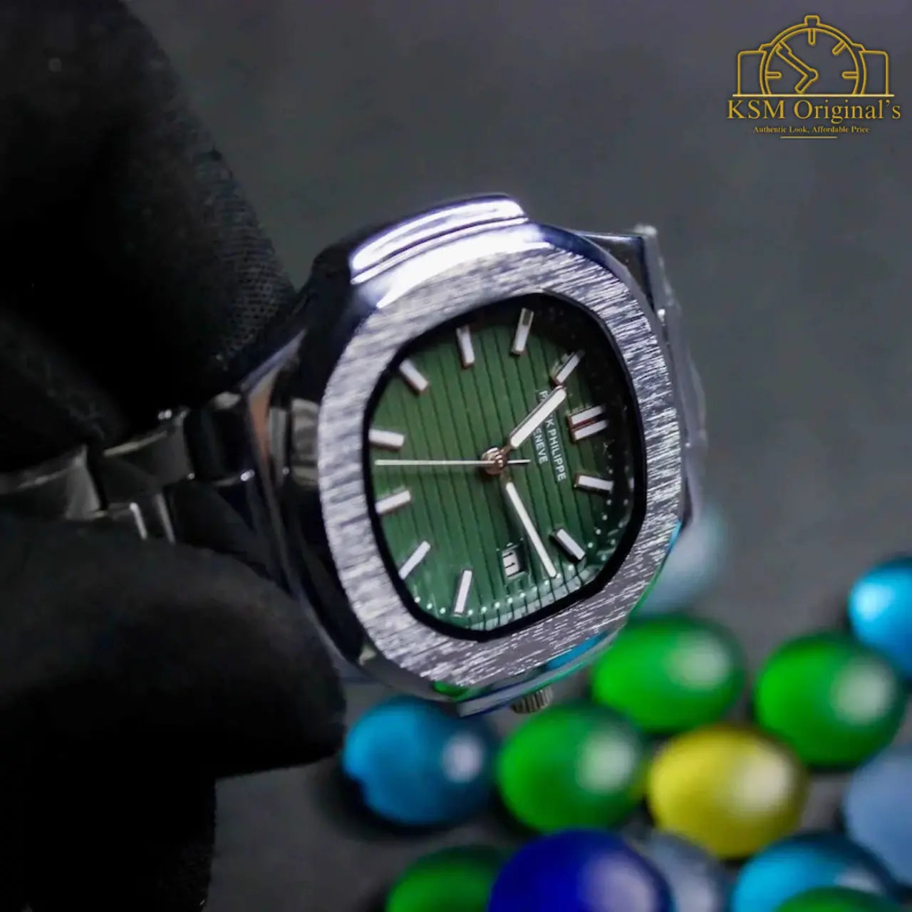 PP – Nautilus Silver Green – AAA Quality