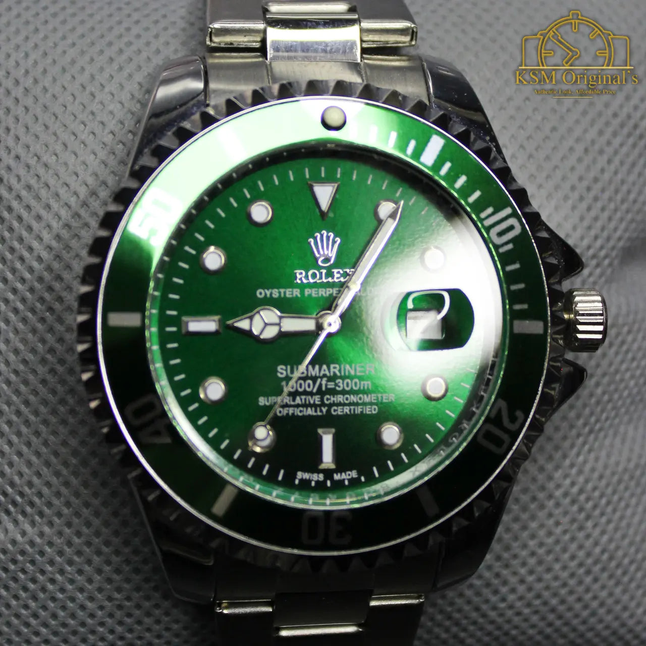 RLX – Submariner – Silver Green – AAA Quality