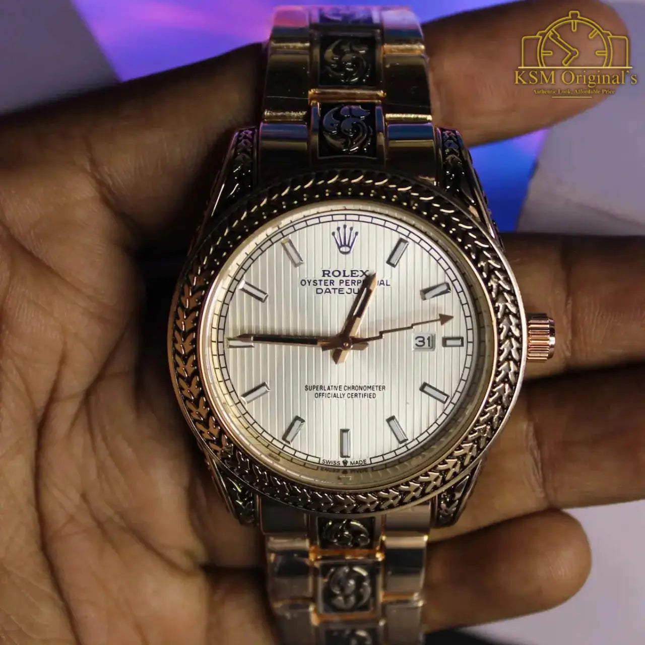 RLX - Engraving (Copper White Dial) - AAA Quality - Premium Edition