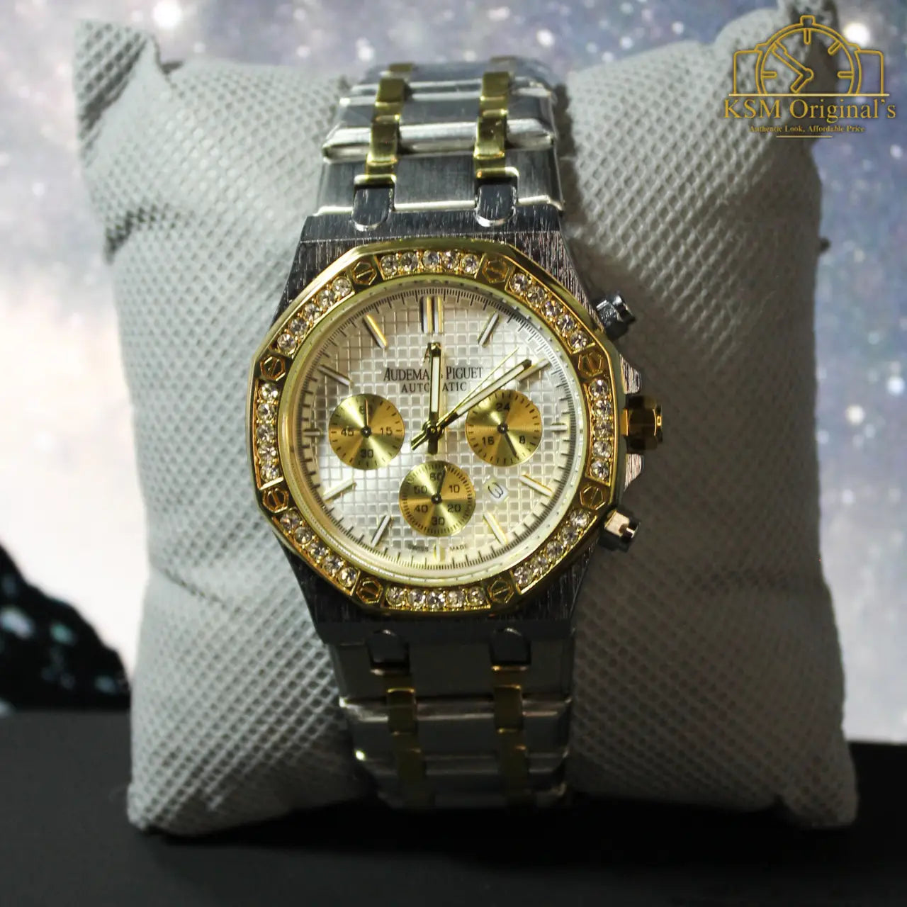 AP – Silver White Textured – AAA Quality