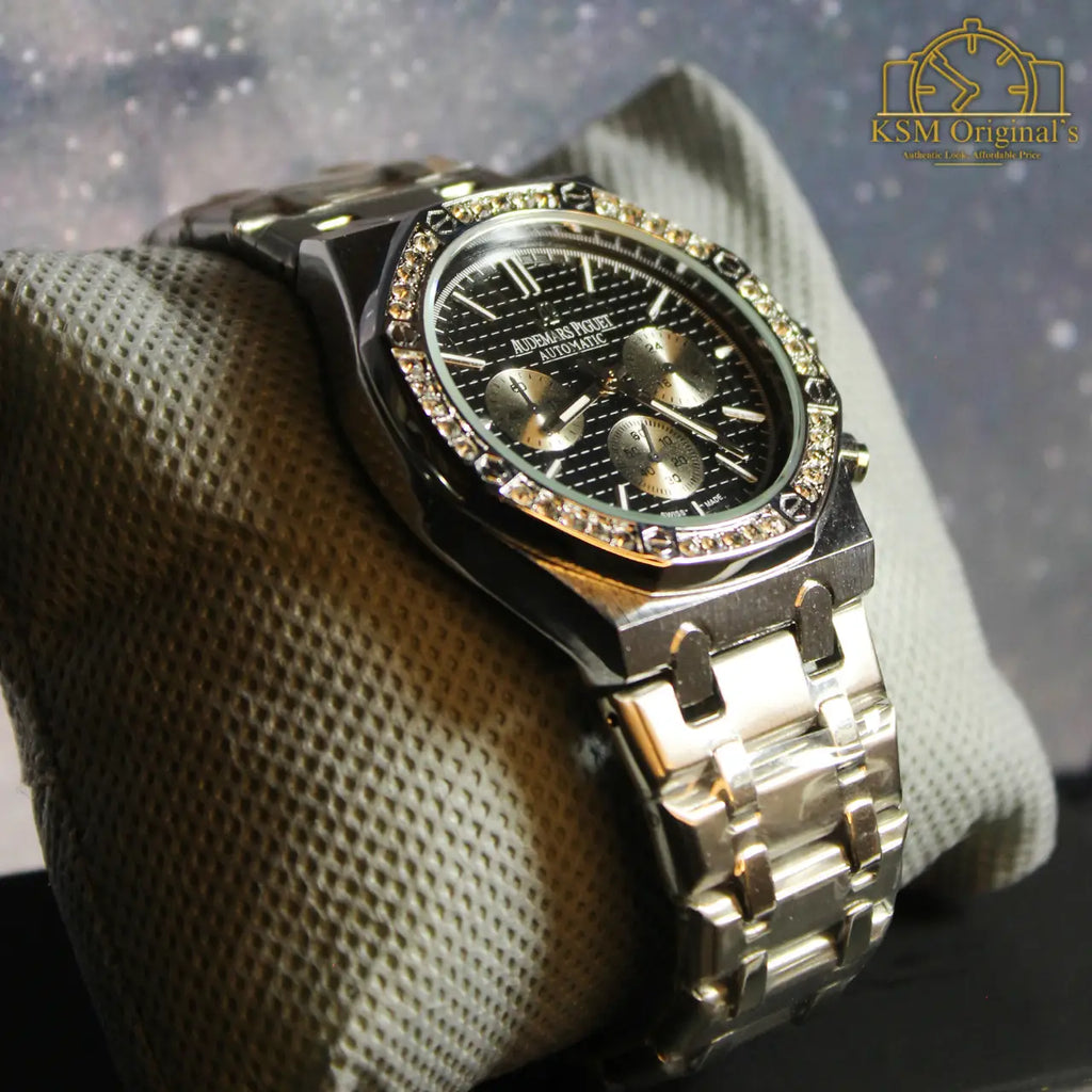 AP – Silver Black Textured – AAA Quality